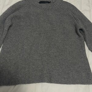 Jenni Kayne Gray Ribbed Sweater